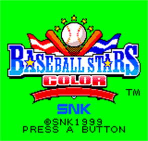 Baseball Stars Color - Screenshot - Game Title Image