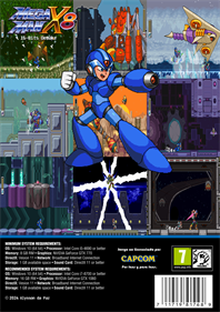 Megaman X8 FC - Fanart - Box - Back Image