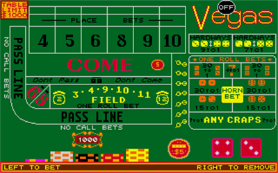 Vegas Craps - Screenshot - Gameplay Image