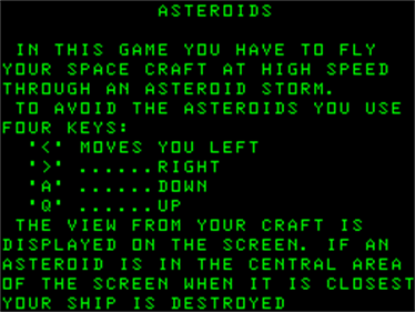 3D Asteroids - Screenshot - Game Title Image