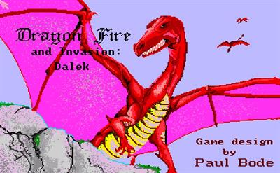 Dragon Fire and Invasion: Dalek - Screenshot - Game Title Image