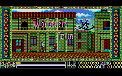 Ys III: Wanderers from Ys - Screenshot - Game Title Image