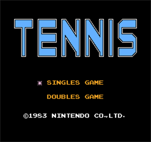 Tennis - Screenshot - Game Title Image