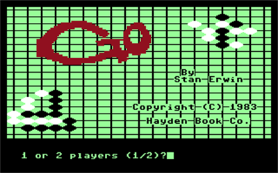 Go (Hayden Book Company) - Screenshot - Game Title Image