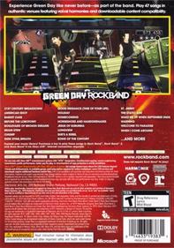 Green Day: Rock Band - Box - Back Image