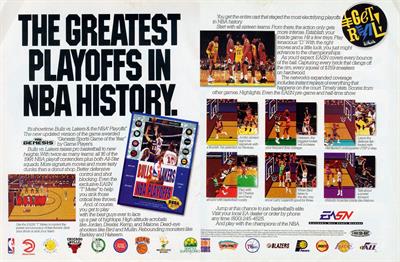 Bulls vs Lakers and the NBA Playoffs - Advertisement Flyer - Front Image