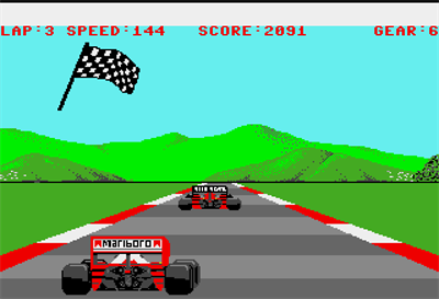 Formula 1 Grand Prix - Screenshot - Game Over Image