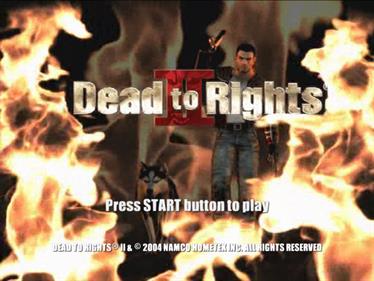 Dead to Rights II - Screenshot - Game Title Image
