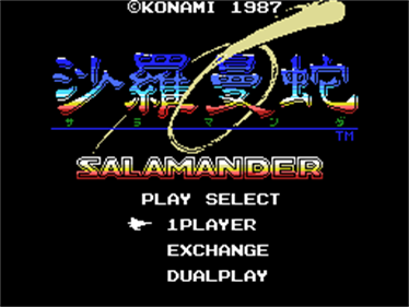 Salamander - Screenshot - Game Title Image