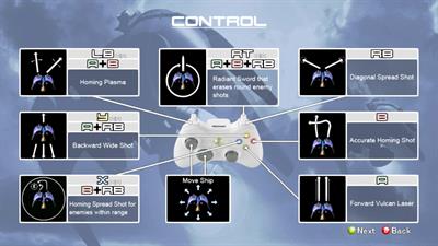 Radiant Silvergun - Arcade - Controls Information Image