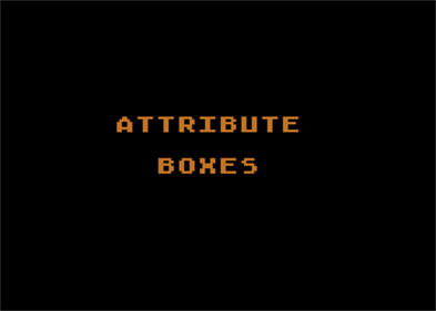 Attribute Boxes - Screenshot - Game Title Image