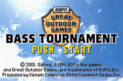 ESPN Great Outdoor Games: Bass 2002 - Screenshot - Game Title Image