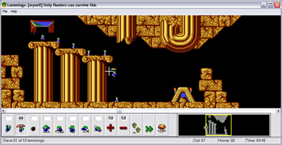 Lemmings for Windows - Screenshot - Gameplay Image