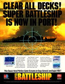 Super Battleship: The Claasic Naval Combat Game - Advertisement Flyer - Front Image
