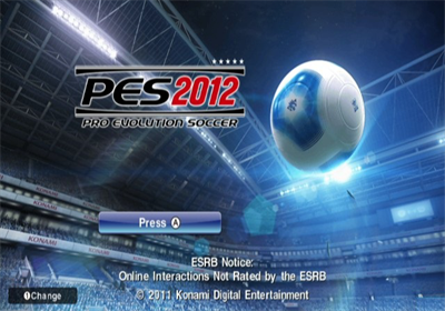 PES 2012: Pro Evolution Soccer - Screenshot - Game Title Image