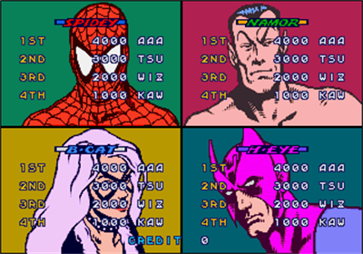 Spider-Man: The Video Game - Screenshot - High Scores Image
