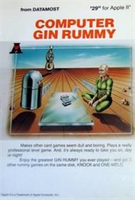 Computer Gin Rummy - Box - Front Image