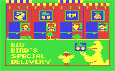 Sesame Street: Big Bird's Special Delivery - Screenshot - Game Title Image
