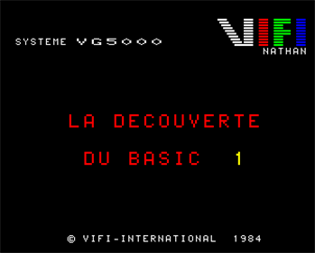 Découverte du Basic - Screenshot - Game Title Image