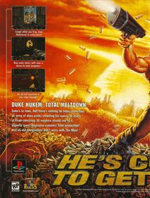 Duke Nukem: Total Meltdown - Advertisement Flyer - Front Image
