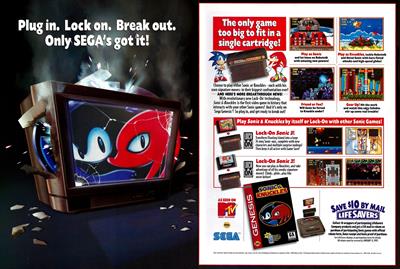Sonic & Knuckles - Advertisement Flyer - Front Image