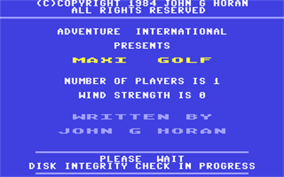 Maxi Golf - Screenshot - Game Title Image
