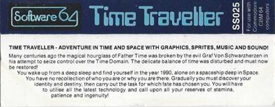 Time Traveller (RadarSoft) - Box - Back Image