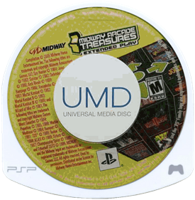 Midway Arcade Treasures: Extended Play - Disc Image