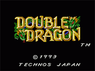 Double Dragon - Screenshot - Game Title Image