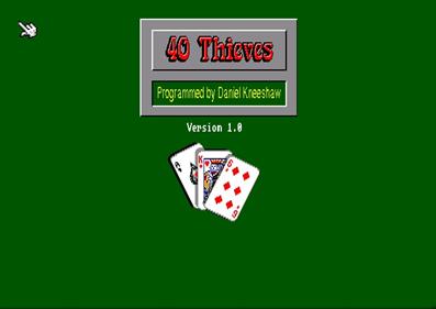 40 Thieves - Screenshot - Game Title Image