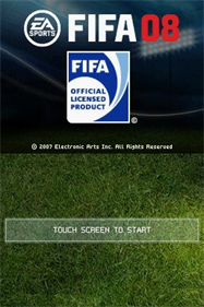 FIFA Soccer 08 - Screenshot - Game Title Image