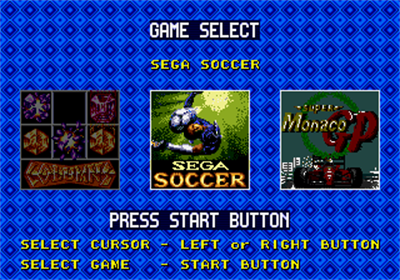 Mega 6 Vol. 3 - Screenshot - Game Select