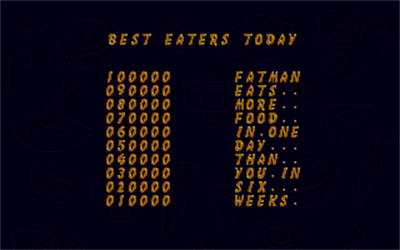 Fatman: The Caped Consumer - Screenshot - High Scores Image