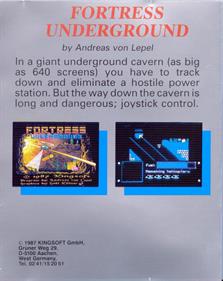 Fortress Underground - Box - Back Image