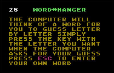 Word Hanger - Screenshot - Game Title Image