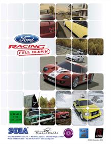 Ford Racing: Full Blown - Advertisement Flyer - Front Image