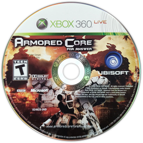 Armored Core: For Answer - Disc Image