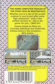 Indiana Jones and the Temple of Doom - Box - Back Image