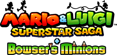 Mario & Luigi: Superstar Saga + Bowser's Minions - Clear Logo Image