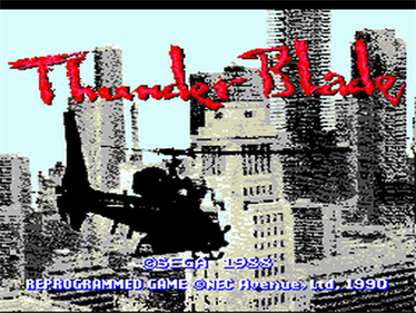 Thunder Blade - Screenshot - Game Title Image