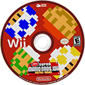 New Super Mario Bros. Wii: Retro Remix - Fanart - Disc