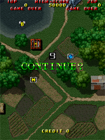 Raiden II - Screenshot - Game Over Image