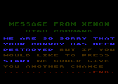 Xenon Raid - Screenshot - Game Over Image