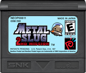 Metal Slug: 2nd Mission - Cart - Front Image