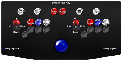 Thunder Fox - Arcade - Controls Information Image