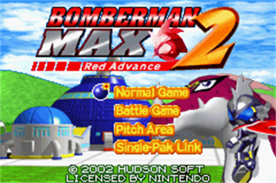 Bomberman Max 2: Red Advance - Screenshot - Game Title