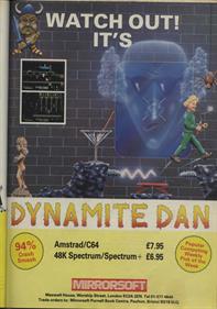 Dynamite Dan - Advertisement Flyer - Front Image