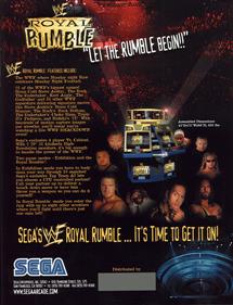 WWF Royal Rumble - Advertisement Flyer - Back Image