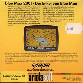Blue Max 2001 - Box - Back Image