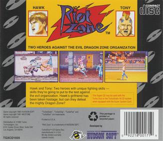 Riot Zone - Box - Back Image